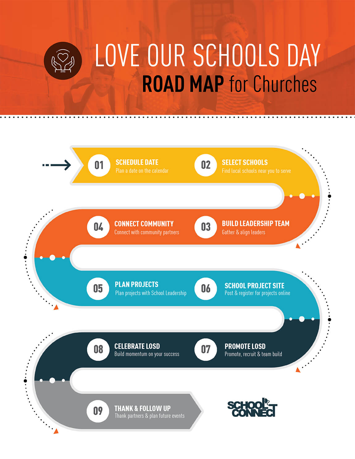 Love Our Schools Day Road Map for Churches