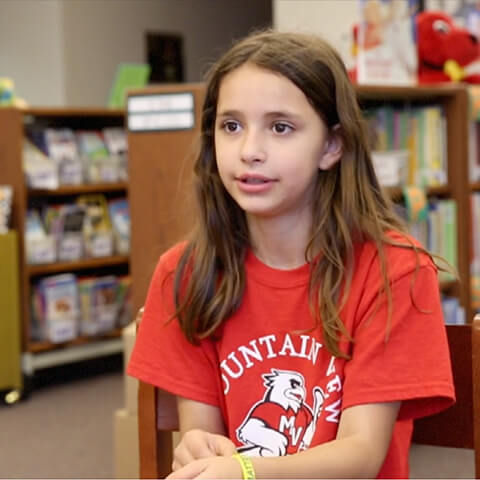 Student at Mountain View says kids can change the world at any age.