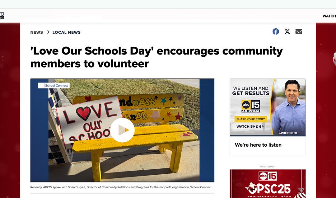 ABC15 News: ‘Love Our Schools Day’ Encourages Community Members to Volunteer