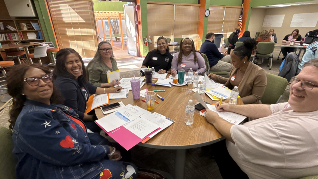 A CAFE is a guided gathering where principals and school staff sit down with faith leaders, business leaders, nonprofit organizations, government officials, parents, and neighborhood partners