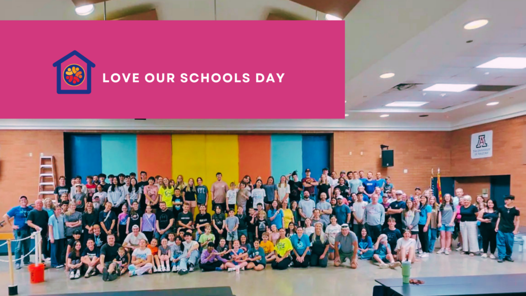 Love Our Schools Day is a community-driven service event where volunteers, staff, students, families, faith leaders, business leaders