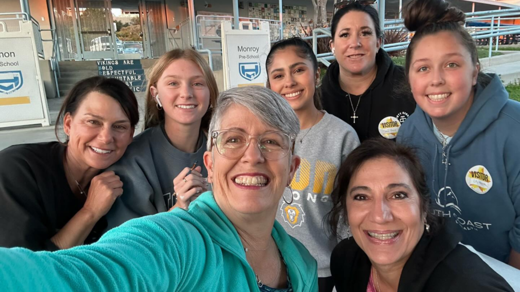 Pictured is Terrilee and volunteers