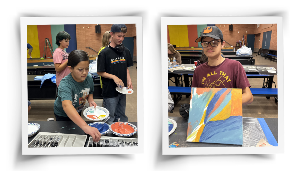 When you're painting, you're revealing a little bit of who you are. It takes bravery to be creative. And I loved watching these kids be brave.