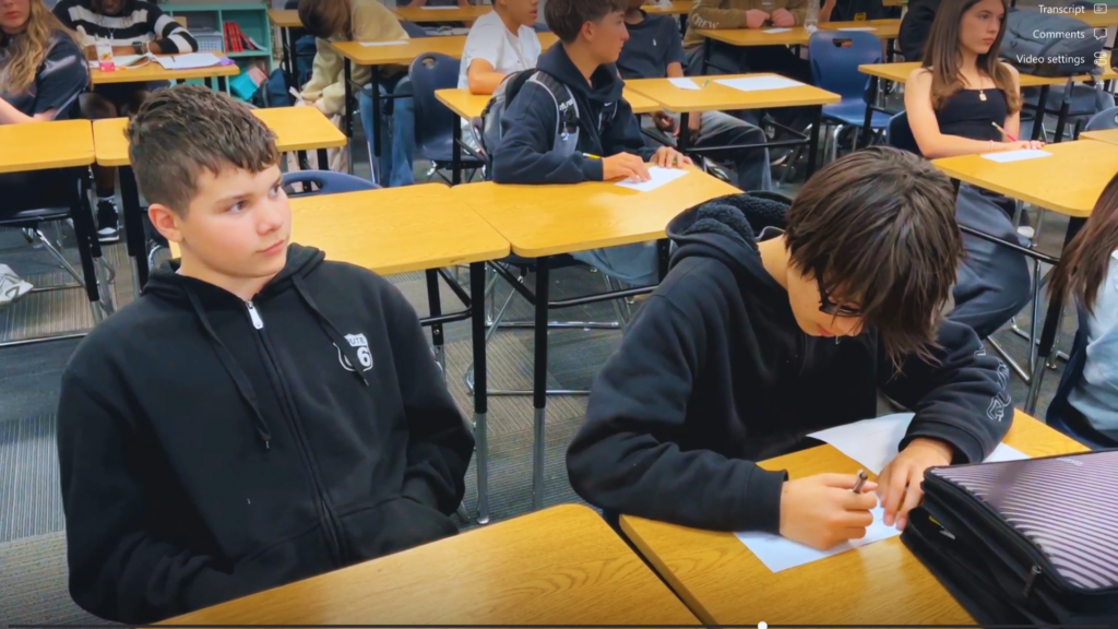 Students listen to first-hand accounts of different careers to get connect their education to their future.